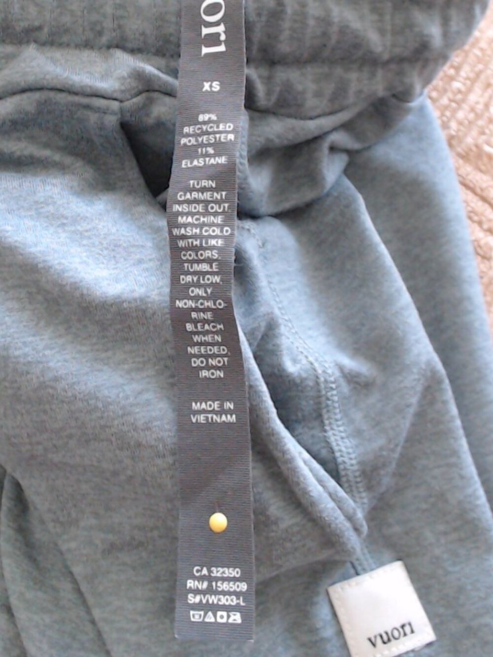 Vuori Performance Jogger XS-Long, light sage-green heathered - Picture 4 of 4